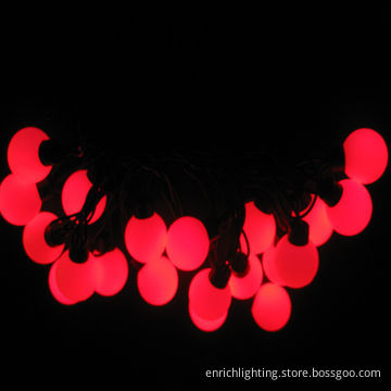 Multicolor LED Ball String Christmas Holiday Chain Lights with 220V AC Input Voltage